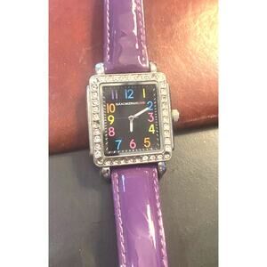 Women's 30mm Isaac Mizrahi Watch, Crytsal Accents, Leather band